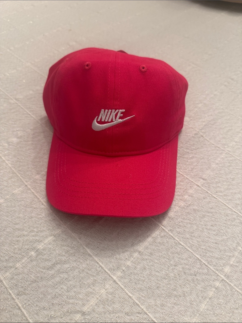 Nike Kids Hot Pink Baseball Cap with White Swoosh
